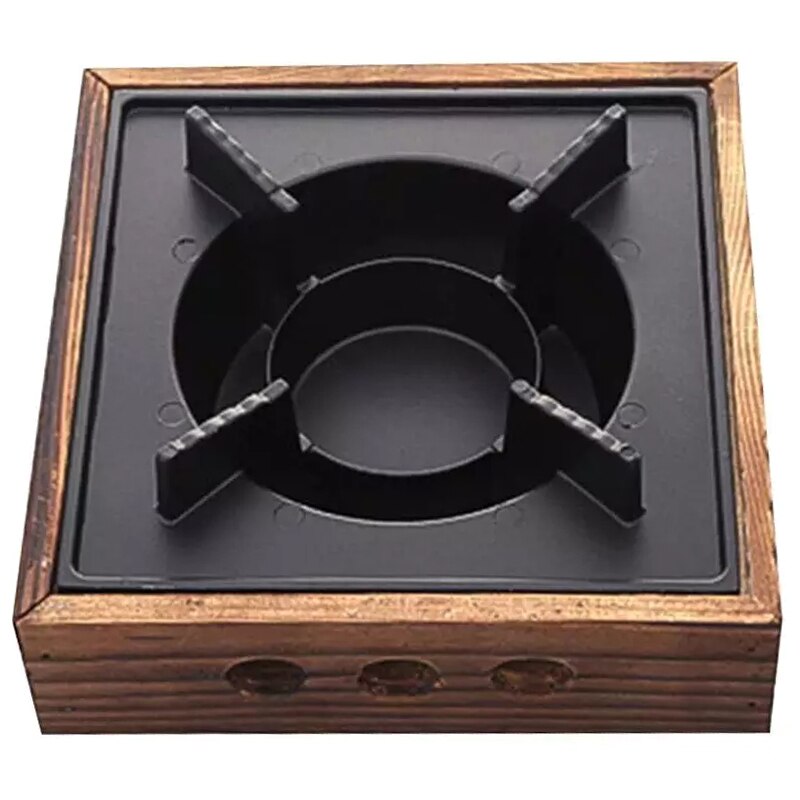 Portable Cooking Grills Aluminum Alloy Square Commercial Solid Stove Household Old Dry Stew Pot: Default Title