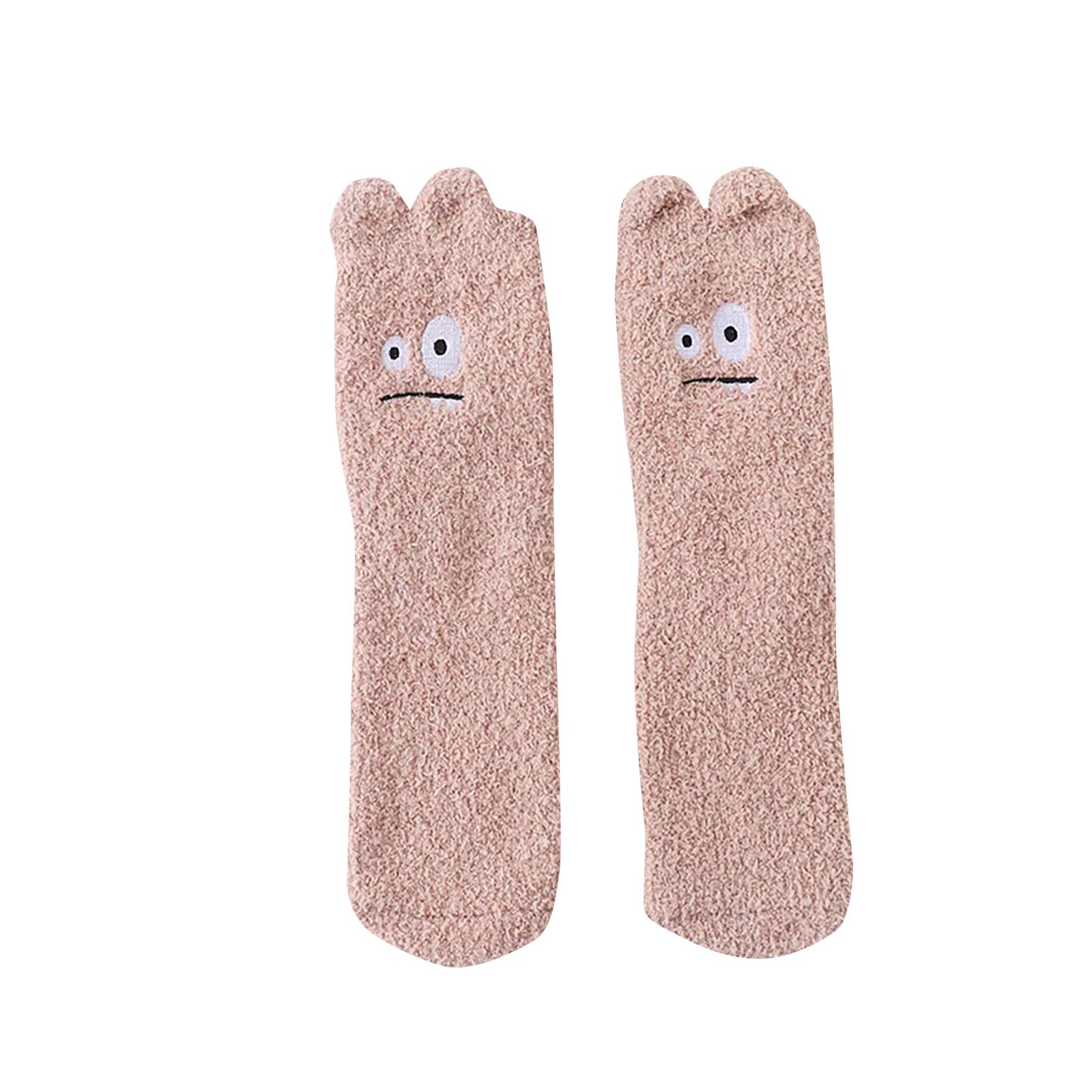 Chaussettes en molleton pour femmes, mignonnes, épaisses, chaudes, pour dormir au sol, pour la maison, c50: B
