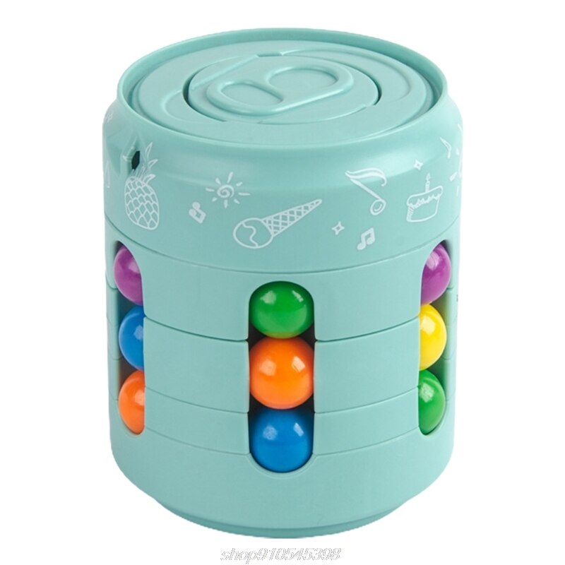 Magic Bean Roterende Speelgoed Kinderen Intelligentie Vingertop Magische Kubus Leren Speelgoed Intellectuele Game Kinderen A22 21: Light Green