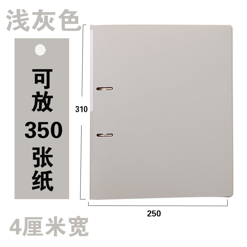 A4 Ordner Strongline Abs Op Board 40Mm (1.58 ") wervelkolom Pull Briefpapier Document Opslag Diverse Heldere Kleuren (2 Stuks): Grey