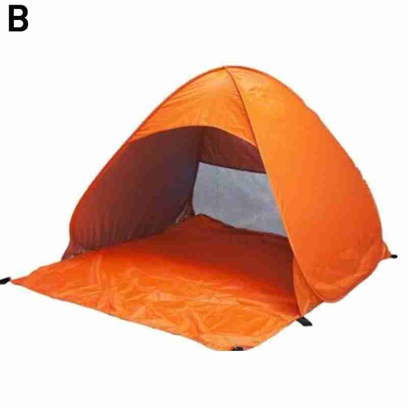 Automatisches 2-3- personen-campingzelt, wasserdicht, 6 -teilig, tragbar, mit bodentasche und heringen (te  f8 q 4): B