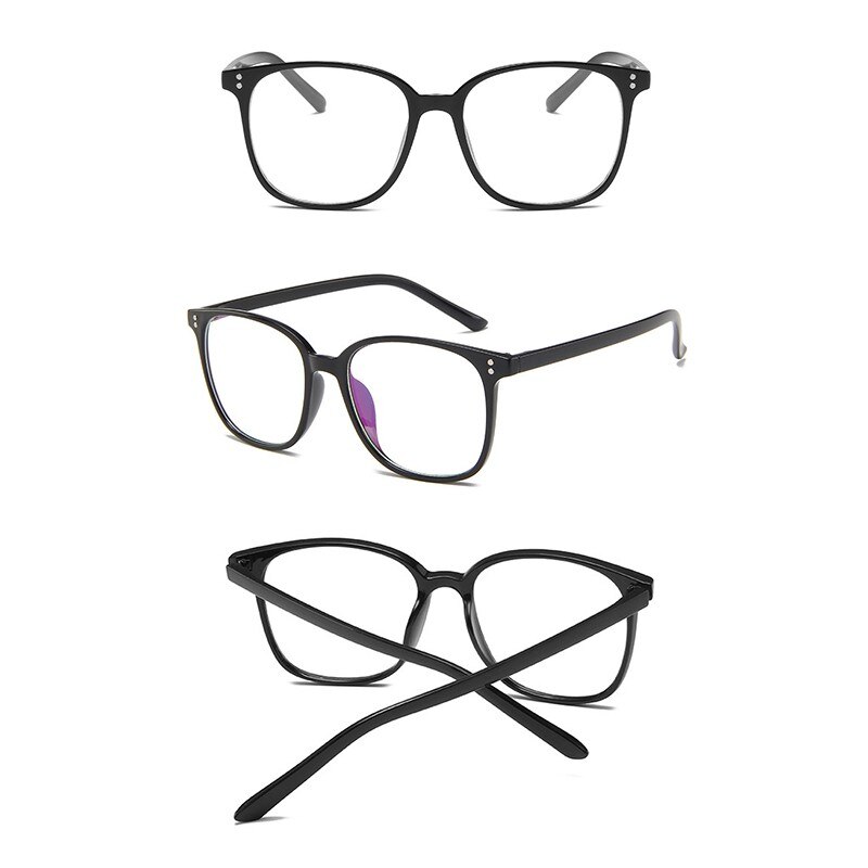 Woman Round Plain Decorative Glasses Clear Lens Eyeglasses Frame Clear Lens Sun Glasses College Style