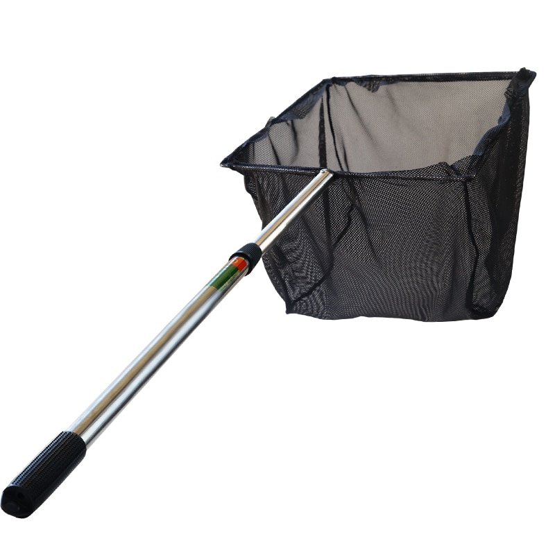 Pool Leaf Cleaning Net Skimmer+Telescopic Pole Detachable For Spa Koi Fish Pond Lightweight Easy-to-use Cleaning Tool