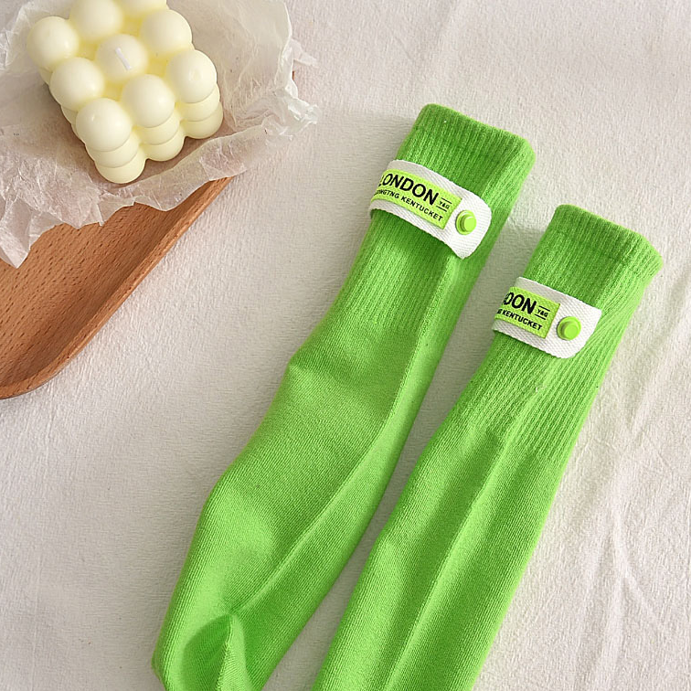 Chaussettes Tube en tissu pour jeunes enfants, bas de veau, accessoires Parent-enfant de 1 à 8 ans, printemps 2022: D
