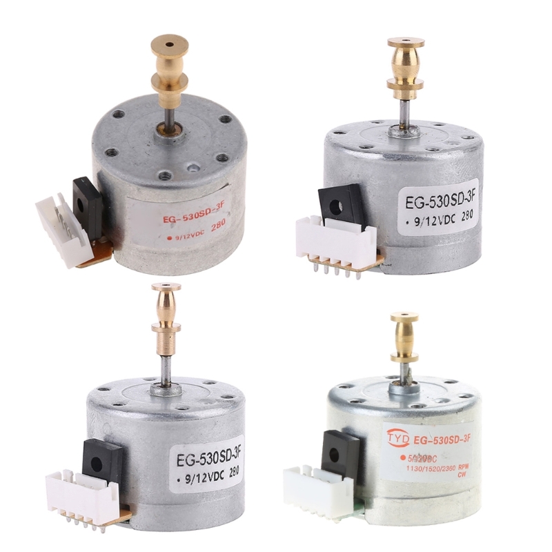 9-12V 3-Speed 33/45/78 Metal Turntables Motor 25 mm Mounting Holes Turntable Record Player Motor