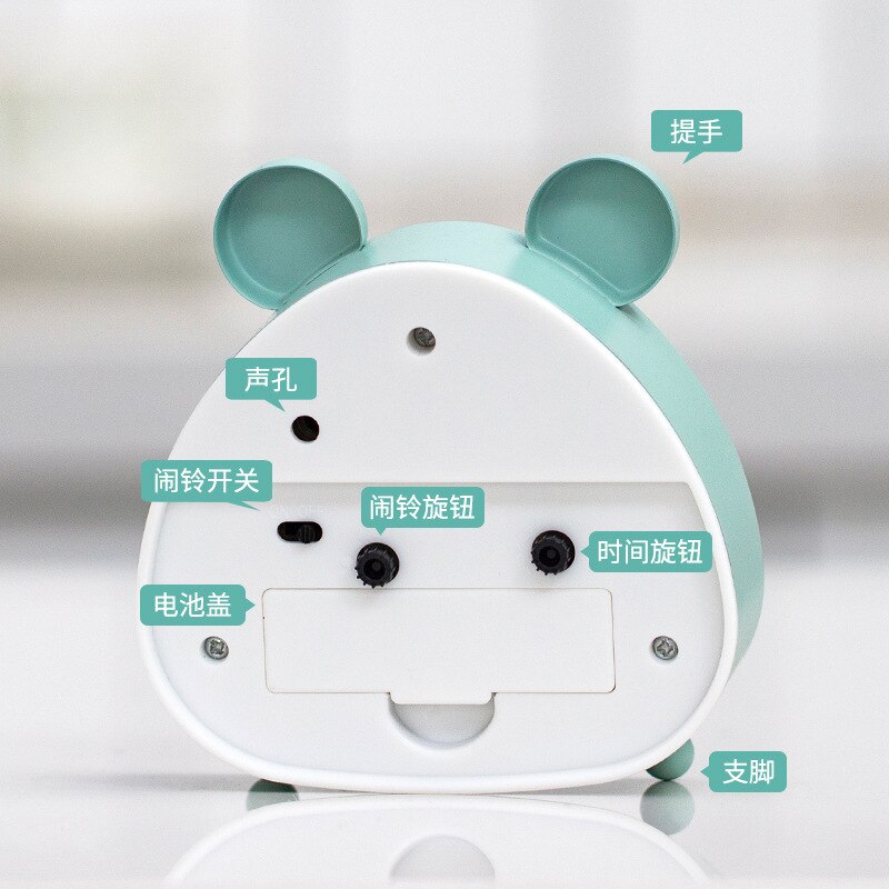 Cartoon Kleine Wekker Studenten Gebruik Nachtkastje Lichtgevende Kinderen Mute Creatieve Persoonlijkheid Lui Klok Alarm