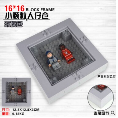 Dubbi Blocchi di Costruzione minifig Che Mostra Photo Frame no minifig Giocattoli ninjag0o Educativi Compatibile Con NOTA di MARCA per il regalo: 16-16 gray