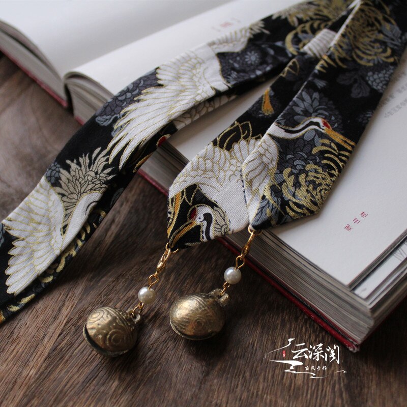 Koperen Bel Knappe Dragon Patroon Mannen En Vrouwen Kleding Vegen Oude Wind Haarband Hanfu Kwastje Haarband: Jin night