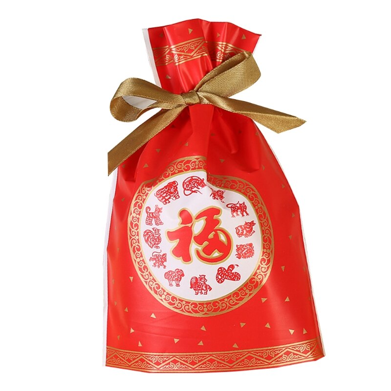 50 Pcs Chinese Year Candy Bundles Packaging Bag 54DC: 1
