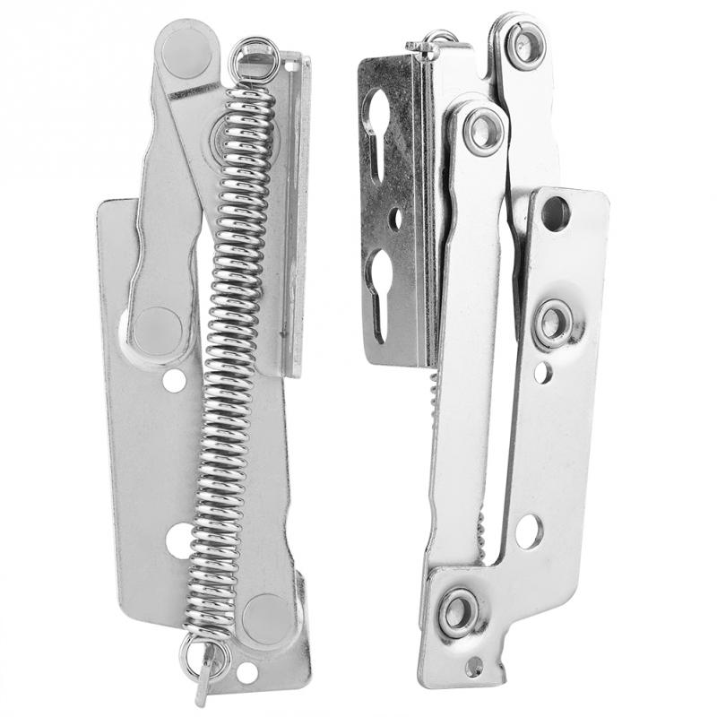 2Pcs/set Lift up Hinge Steel Spring Door Hinge Durable for Cabinet Cupboard Closet Wardrobe Furniture Door Hardware Accessory
