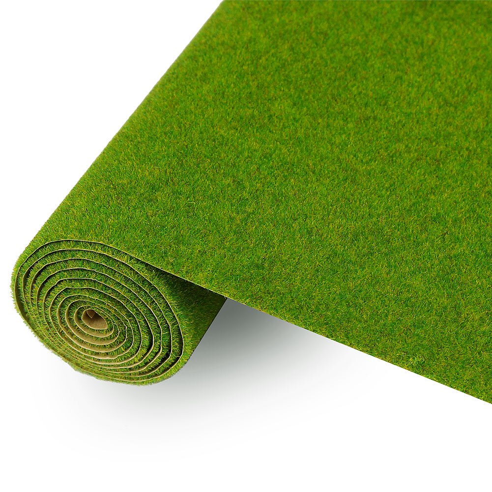 1pc/2pcs 0.4mX1m Grass Mat Grass Green 2mm Thick Artificial Lawn Carpet Model Architectural Layout CP138