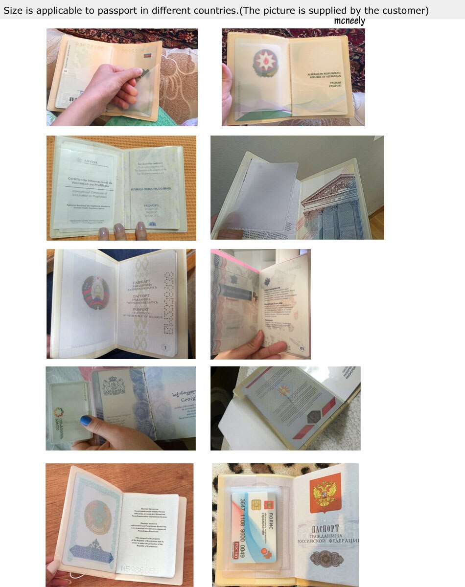 Nero-e-bianco Pellicola batacchio Del Passaporto Coperture di Cuoio dell'UNITÀ di elaborazione della Carta di IDENTIFICAZIONE Della Carta di Credito Sacchetto Del supporto Del Passaporto Del Passaporto Portafogli passaporto caso