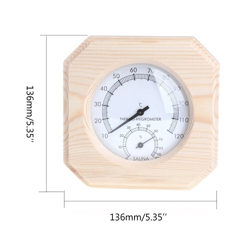 Sauna værelse træ termometer hygrometer hygrotermograf temperatur instrument