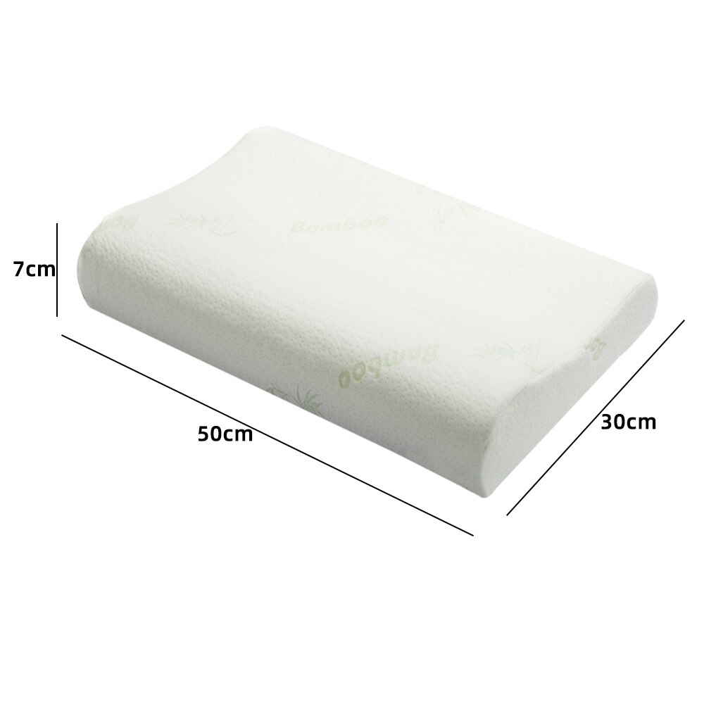 Almofadas de espuma de memória de recuperação de bambu da espuma da memória da fibra pescoço alívio da fadiga travesseiro macio da espuma da memória