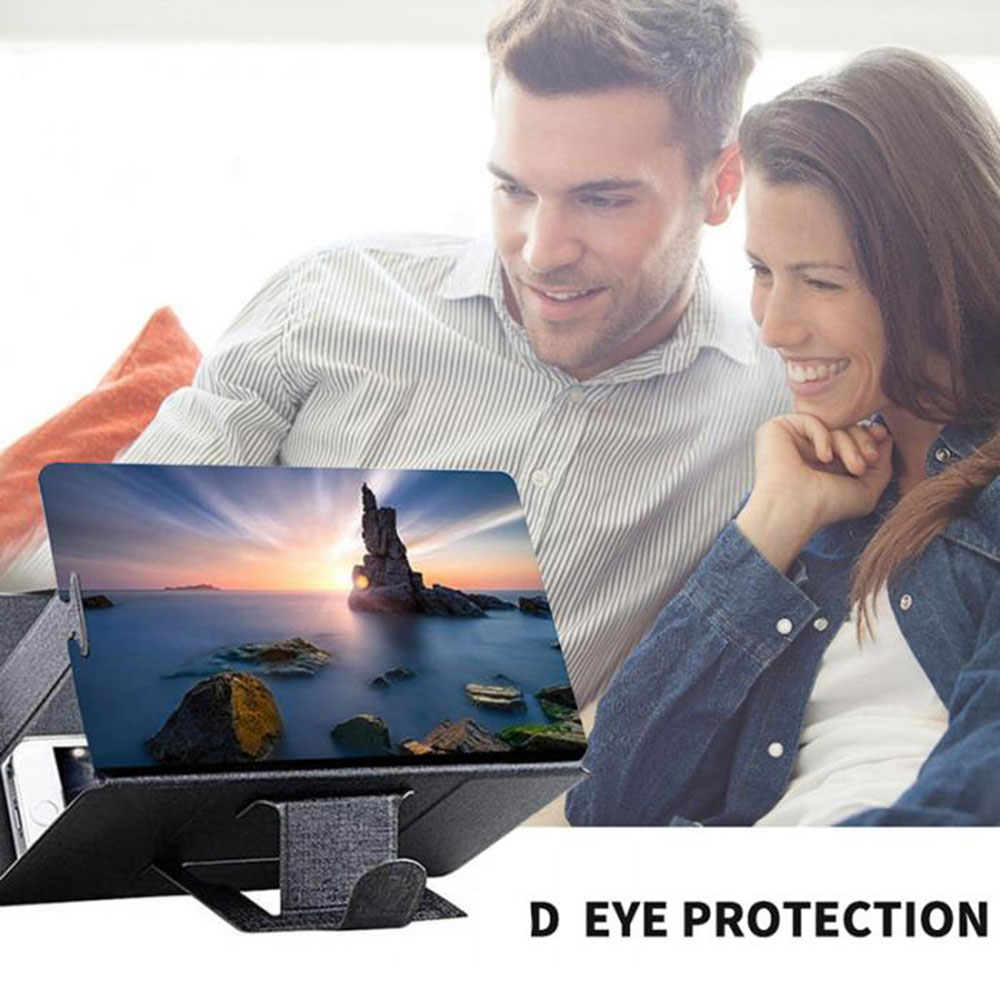 Mobile Phone Screen Magnifier 3D Enlarger Magnifying Video Amplifier Projector Bracket Desktop Holder Stand For Phone