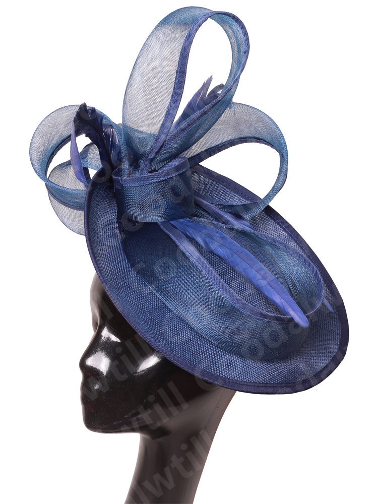 Rosa quente derby fascinator chapéu feminino casamento igreja acessórios de cabelo senhoras chique véu moda pillbox boné elegante festa millinery