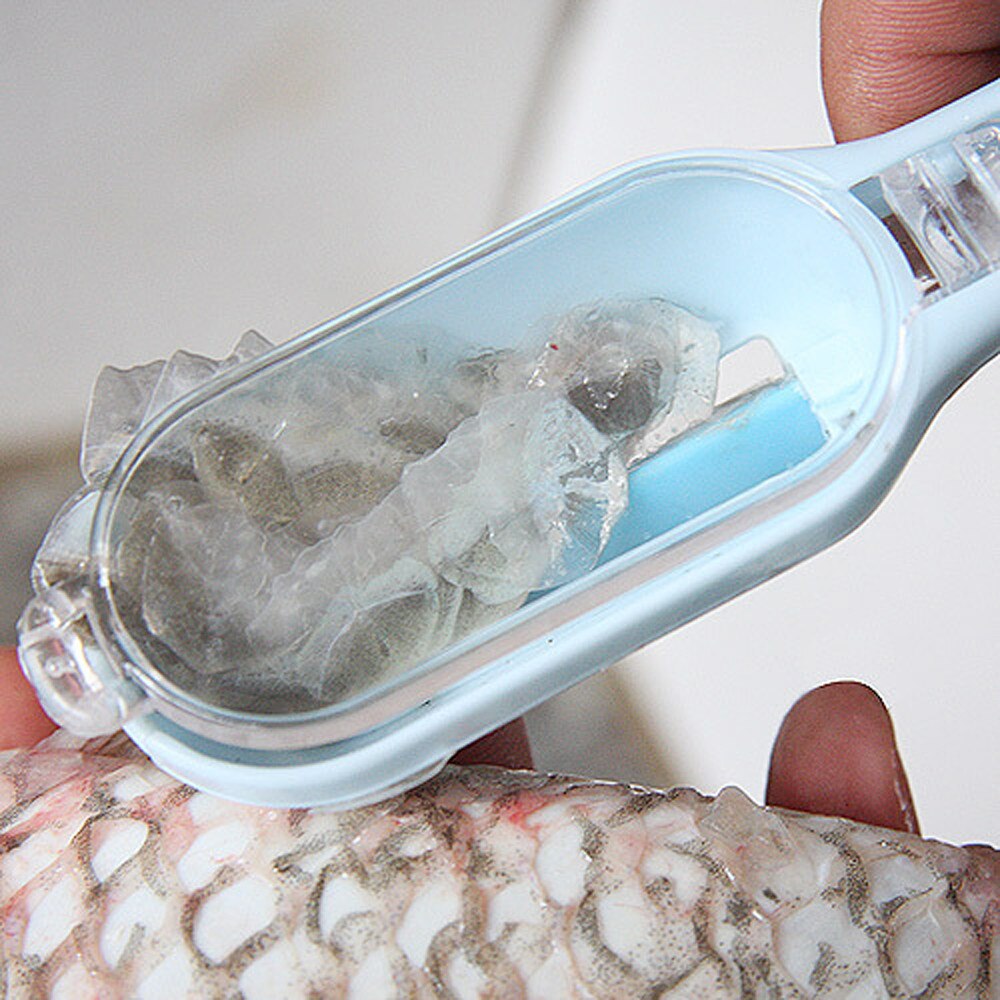 Vis Huid Borstel Schrapen Vissen Schaal Borstel Rvs Raspen Snelle Verwijder Vis mes Cleaning Peeler Scaler Schraper 1d10