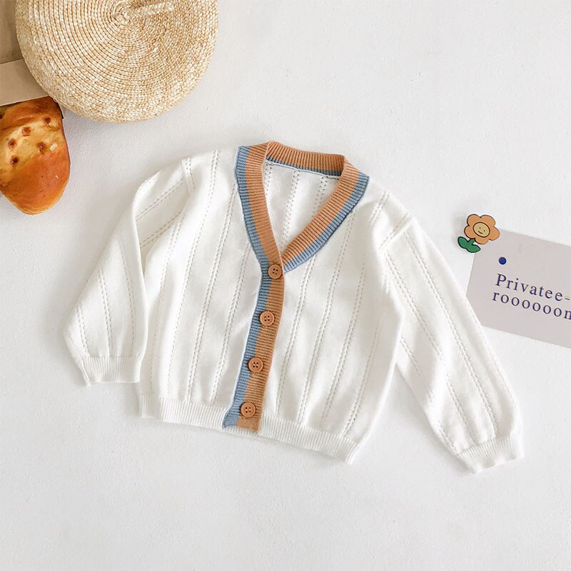 Popodion Boys and Girls Baby Jacket Long-sleeved Knitted Baby Jacket Baby Sweater CHD20326: 100cm
