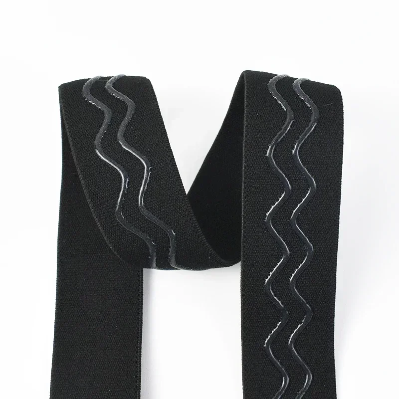 2/5/10m 20-55mm silikonista liukumatonta kuminauhaa vaatteiden ompeluun vyötärönauhan joustonauhaa ulkovaatteiden kuminauhatarvikkeet: Antiikki messinki / 35mm / 3m