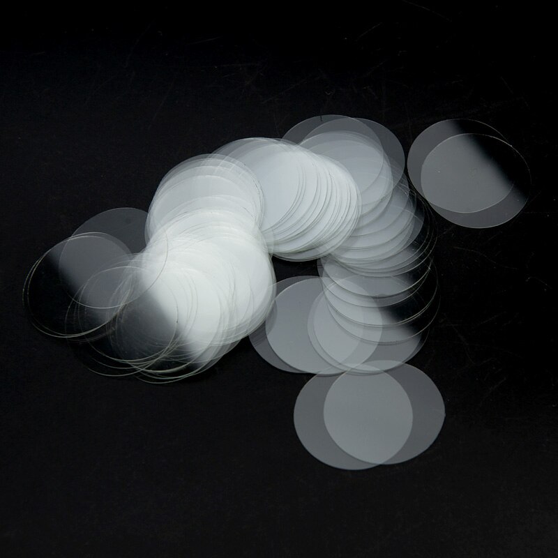 100pcs Microscope Glass Slide Transparent Round CoverSlips Blank Slides 31mm 33mm Coverslides Thickness 0.13 - 0.17mm