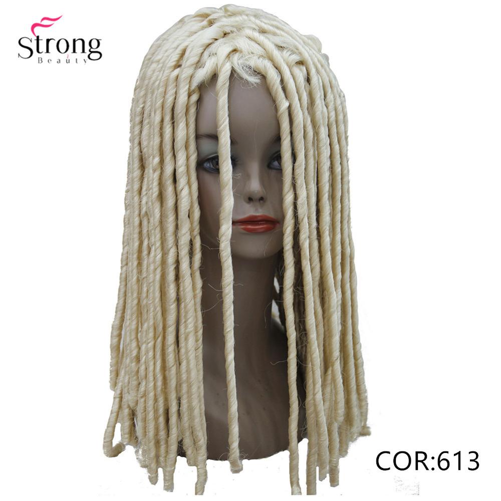 Strongbeauty twist hair crotchet fletter parykker syntetiske dreadlocks fletter hårparykk: #613