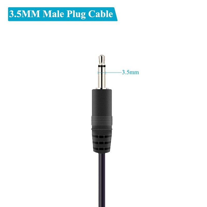 Plugue macho de substituição para fio, plugue macho sem fio aberto ts 2 polegadas 1/8 polegadas 3.5mm conector plugue conector de cabo de áudio e reparo com 10 peças