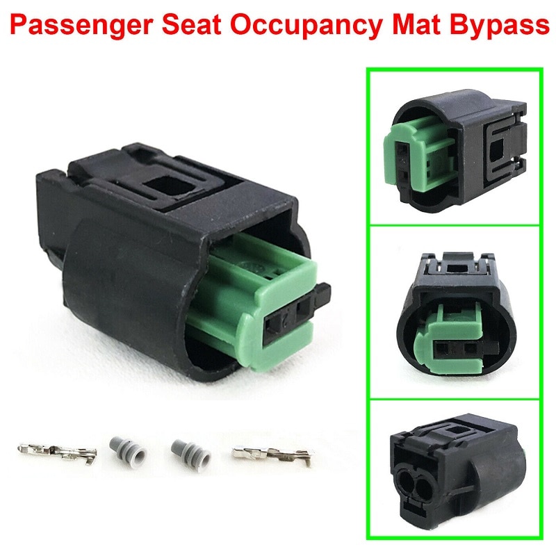 Voor Bmw Passenger Seat Bezetting Mat Bypass Connector Sensor Emulator Airbag 2 Pin Plug Connector Auto Accessoires