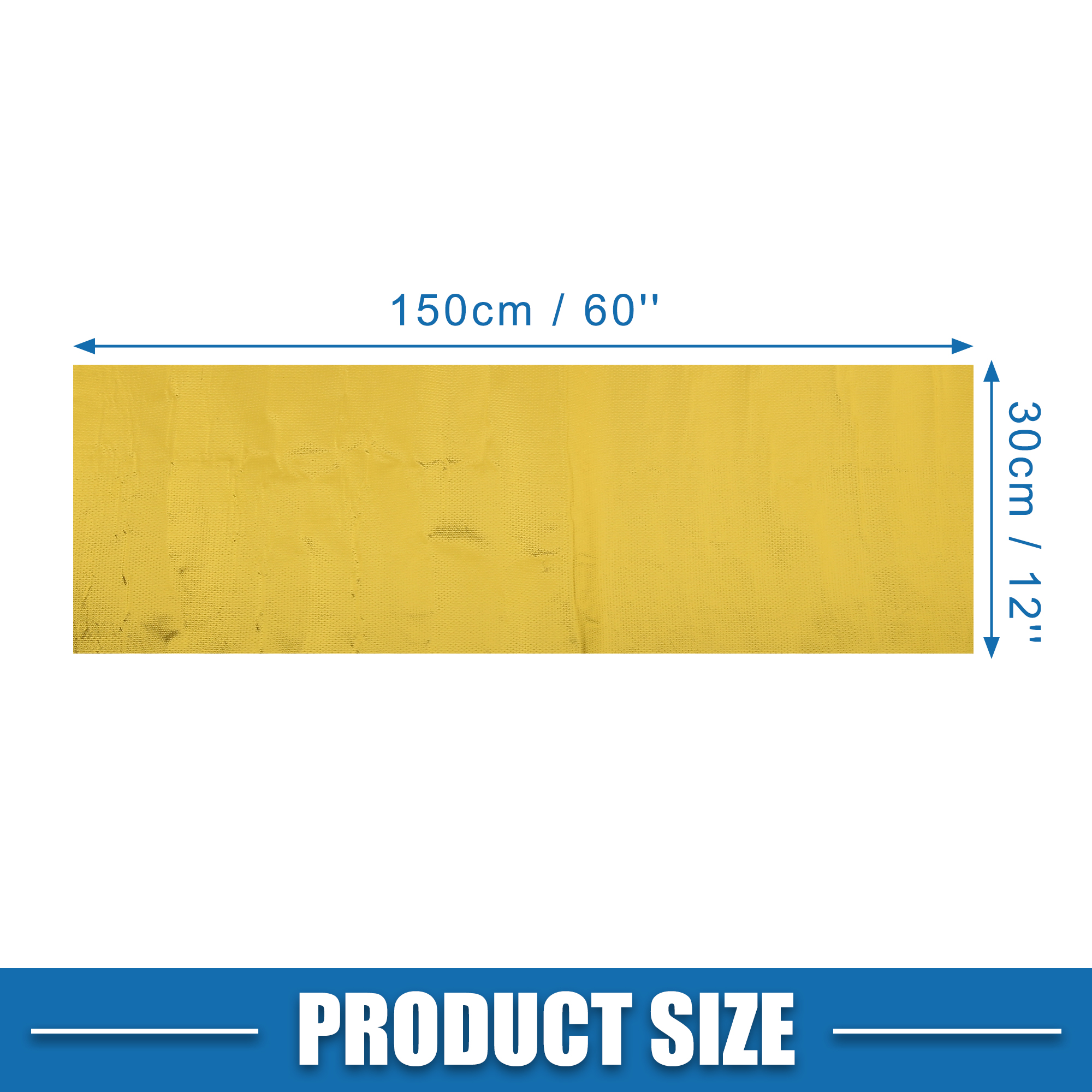 UXCELL Car Heat Shroud Aluminized Heat Shield Mat Thermal Barrier Cover Protection Fiberglass Gold Tone Gold 30x60cm 30x120cm: Orange