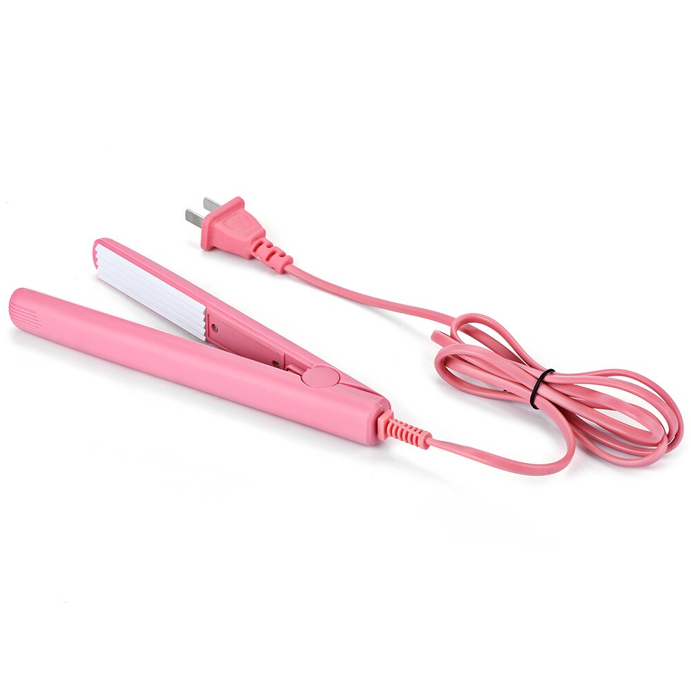 Mini Stijltang Ijzer Roze Keramische Haar Rechttrekken Fronsen Krultang Styling Tools Snel Haar Starightener