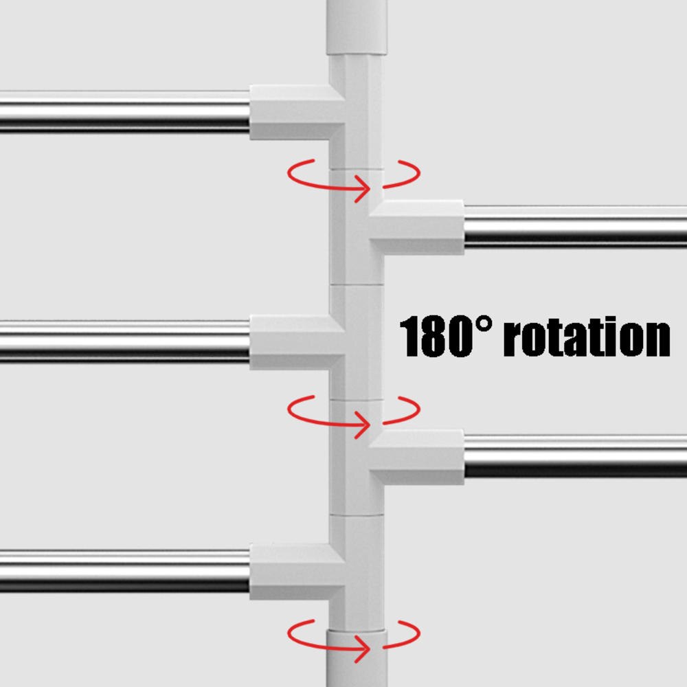 Swivel Towel Bar Stainless Steel Bathroom Swing Hanger Towel Rack Holder Storage Organizer Space Saving Wall Mount Self Adhesive