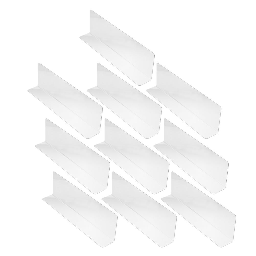 Hylledeler 25cm Gjennomsiktig - Plast Organisator - 10 stk for Hjem, Butikk, Bibliotek, Supermarked