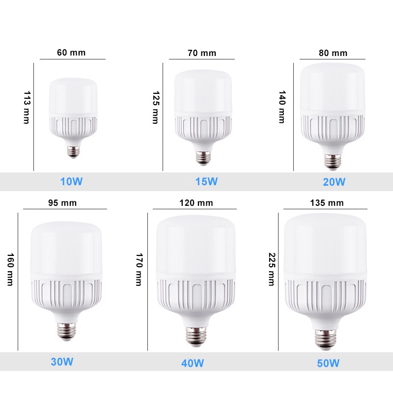 50/40/30/20/15W LED Bulb E27 Screw Mouth Lights Eye Protection Saving Energy Lamp Interior Living Room Bedroom Office Lighting: 1w