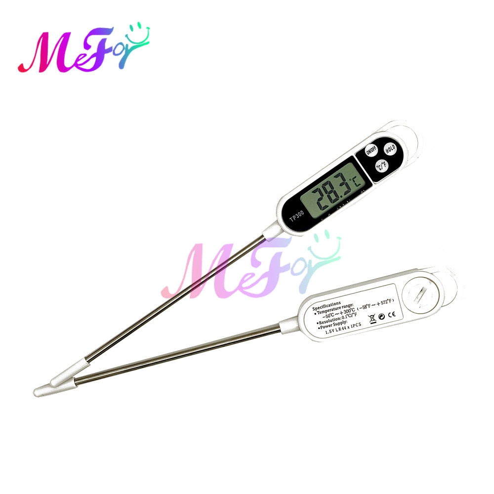 Digitale keukenthermometer met batterij Vlees Water Melk Koken Voedsel Koffie Temp Sonde Thermometer BBQ Oven Barbecue Testtool