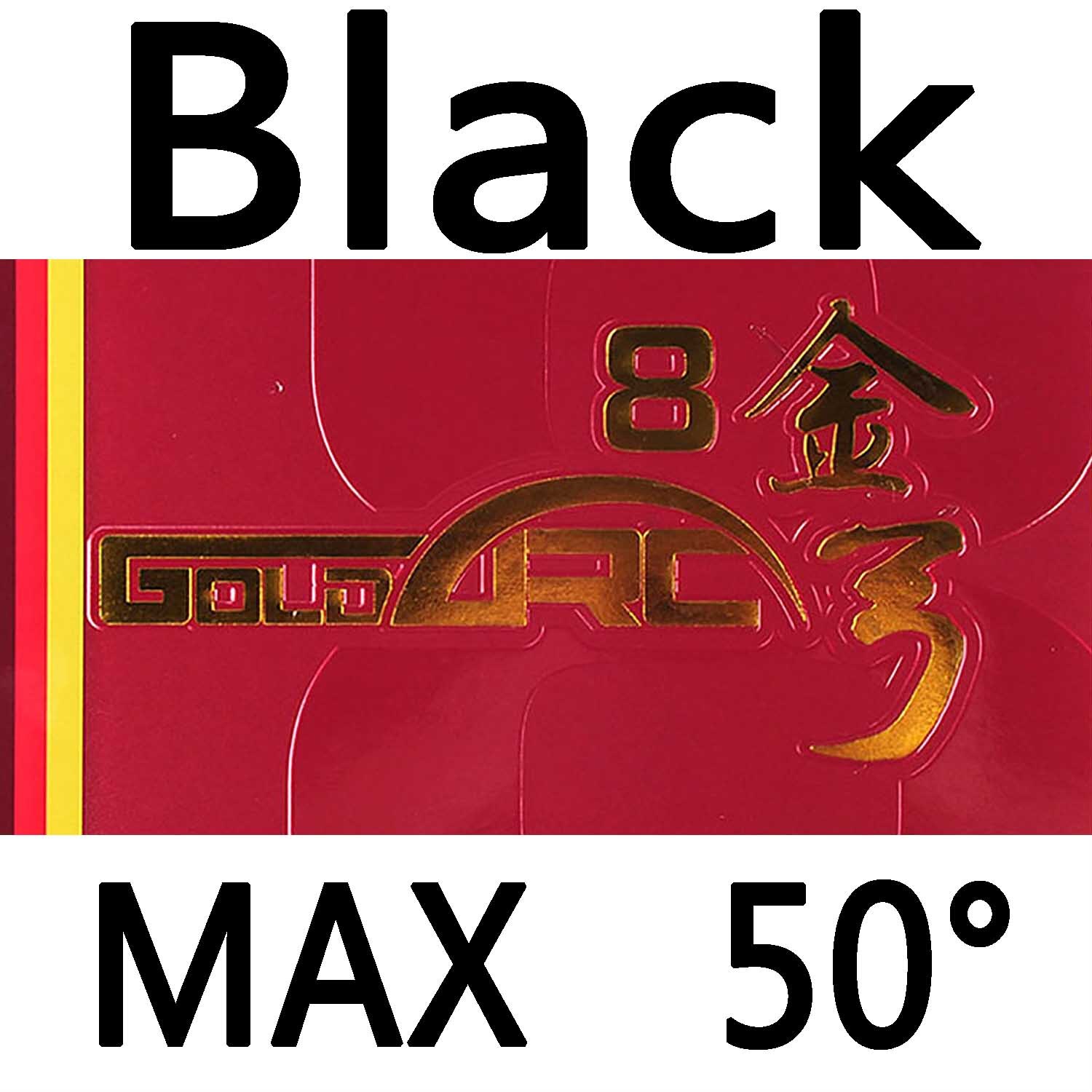 DHS GoldArc 8 Made in Germany Gold Arc Table Tennis Rubber Ping Pong Sponge Goldarc8: Black  MAX H50