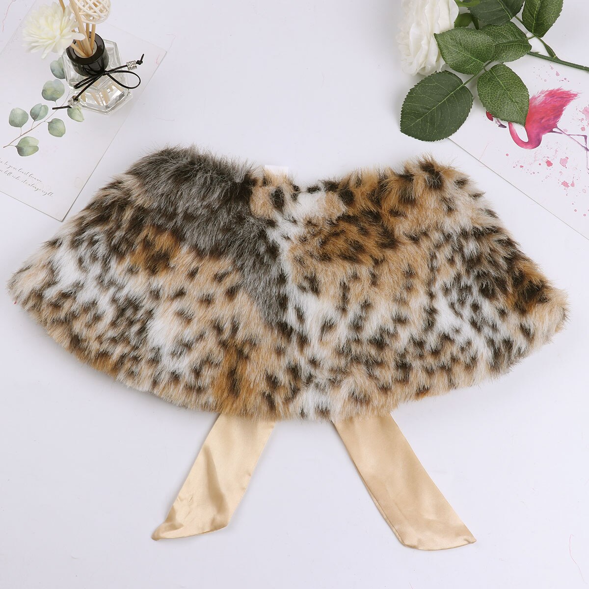 Autunno inverno bambini ragazze pelliccia sintetica Bolero coprispalle giacca bambini festa Flowe abiti da ragazza avvolgere scialle mantello mantello principessa