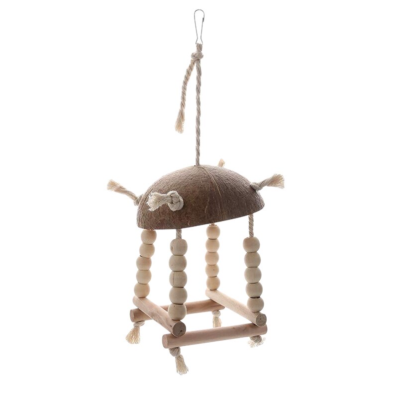 Carillon éolien En Bambou Et Coquille De Noix De Coco - Décoration Jardin, Maison | 5 Tubes | Sons Naturels Apaisants