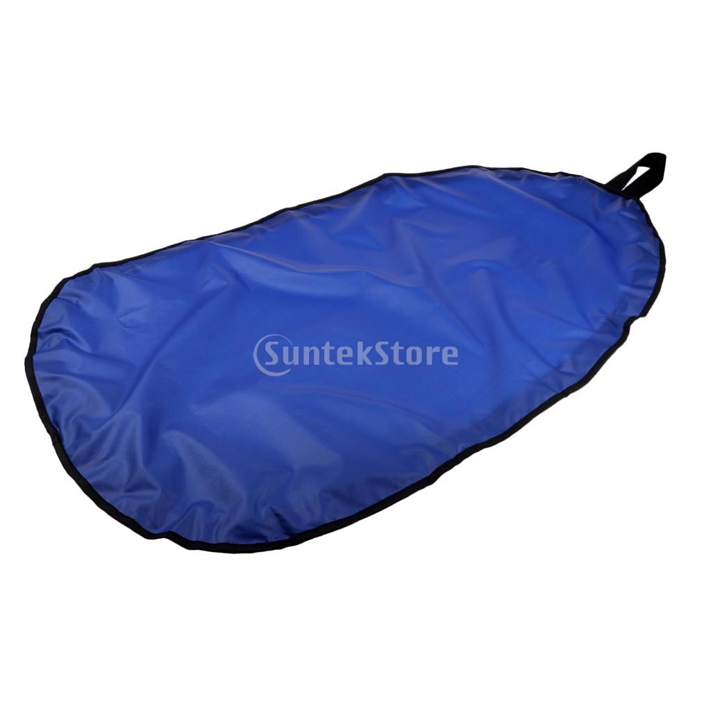 Cubierta de cabina de Kayak Oxford 300D Premium, accesorios de escudo de almacenamiento, impermeable, protección contra el polvo UV, ajustable: XS Blue 