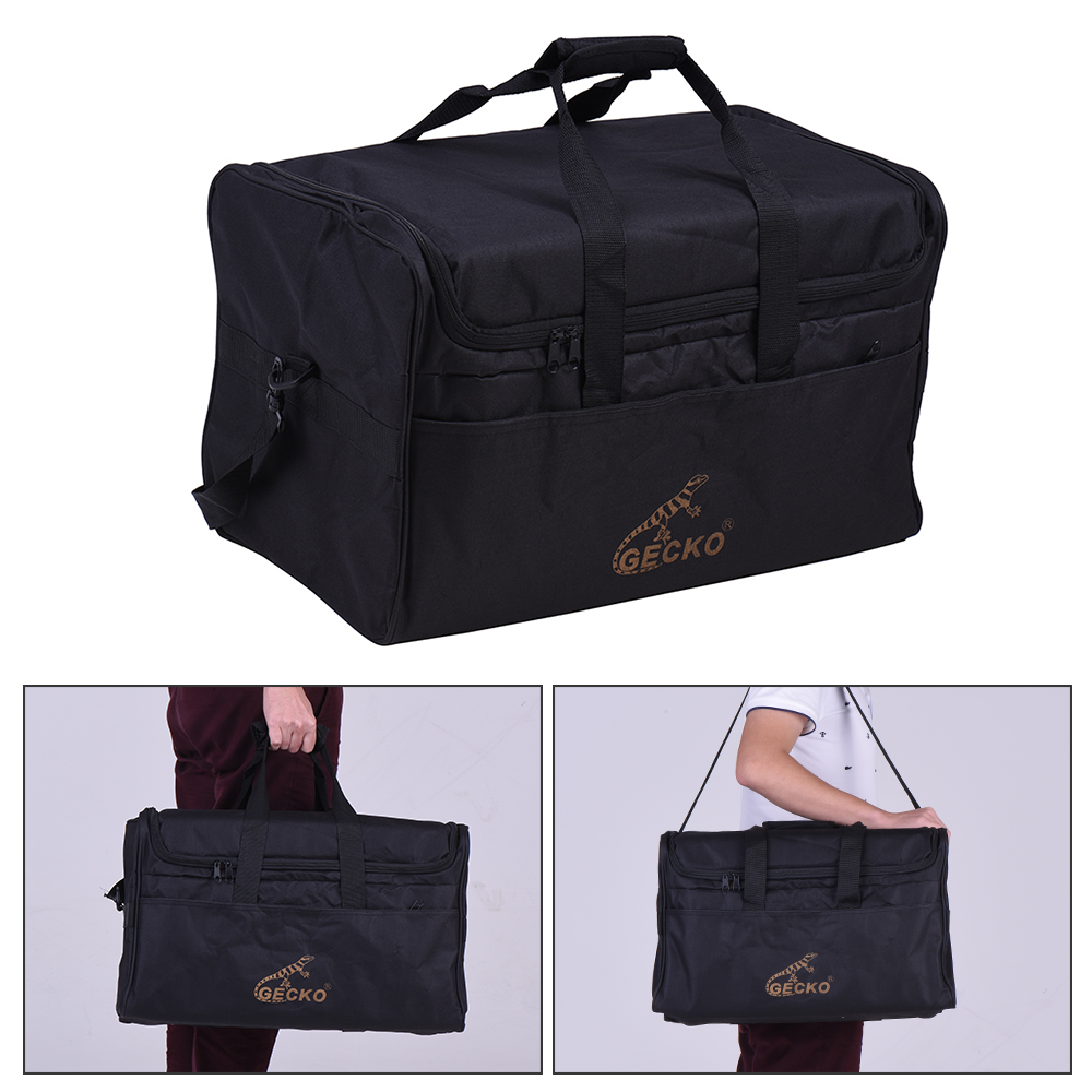 GECKO L03 Standard Adult Cajon Box Drum Bag Backpack Case 600D 5MM Cotton Padding with Carry Handle Shoulder Strap