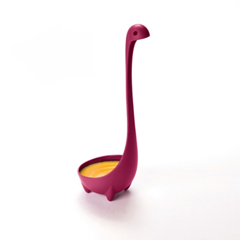 Cartoon Dinosaur Soup Spoon Loch Ness Monster Spoon Nylon Stirring Spoon Tableware Cookware Kitchen Cooking Tools: 3
