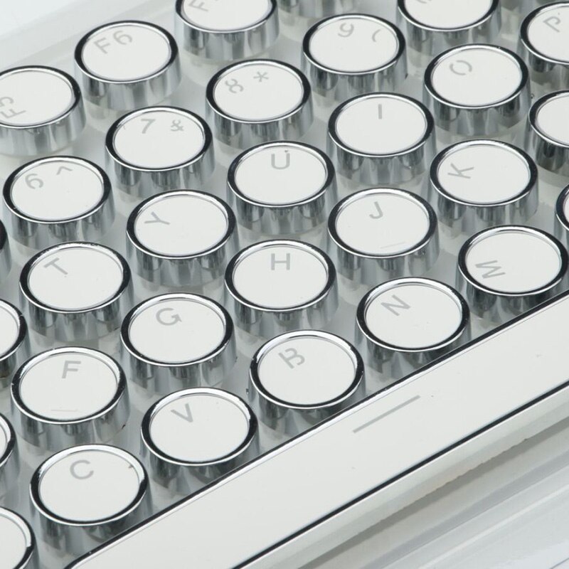 -Spieler Runde Für Schlüssel Kappe 104 Tasten Spielen Mechanische Tastatur Mit schick LED Steampunk Schreibmaschine Tastenkappen
