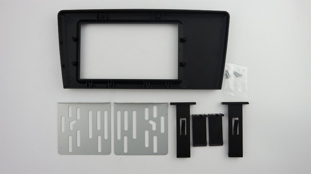 Dubbel din bil facia för 2000-2004 volvo  v70 xc70 s60 radio dvd stereo cd panel instrumentbräda kit trim fascia frontplatta ramkonsol