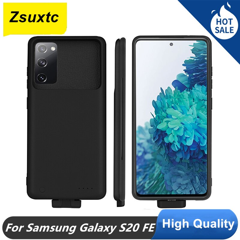 5000 Mah Voor Samsung Galaxy S20 Fe Batterij Case S20FE Power Bank Smart S20 Fe Voor Samsung Galaxy S20 Fe battery Charger Case