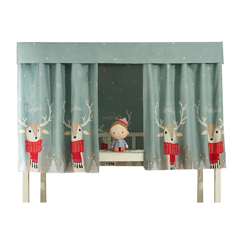 Ensemble de rideaux de lit superposé à impression créative, tissu occultant anti-poussière pour lit simple, fournitures Textiles pour la maison: 9