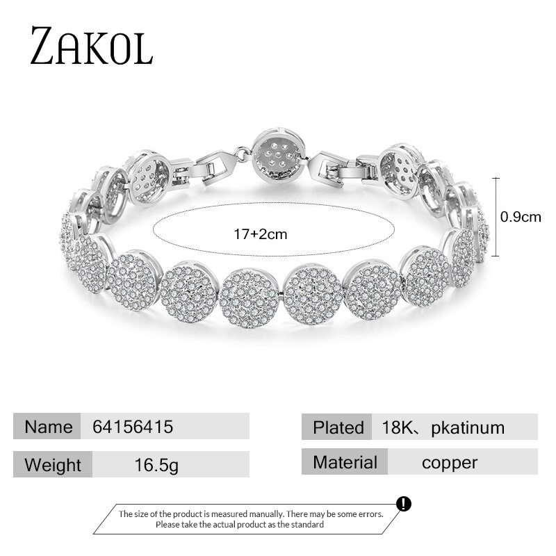 Zakol Charmant Bloem Armband Hand-Set Micro Mozaiek Craft Aaa + Cz Bezaaid Armband Bijouterie Voor Vrouwen En Meisjes FSBP2029