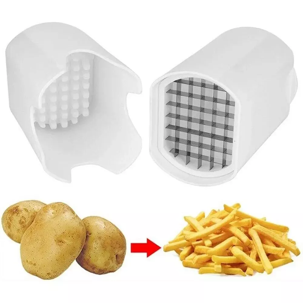 1 stk. pommes frites-skærer naturligt snit grøntsagsark-skærer grøntsagskartoffelværktøj mad grøntsags-tern grøntsagshakker køkkengadgets