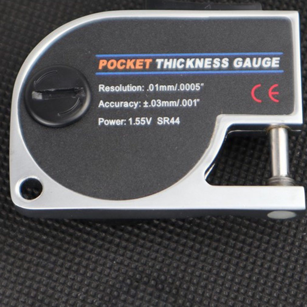 National Standard Electronic Digital Display Square Miniature Thickness Gauge Card Gauge Leather Thickness Gauge Black