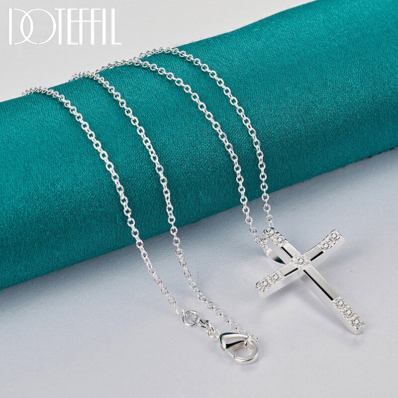 The Gemella Necklace | Layered Sterling Silver Zircon Chain
