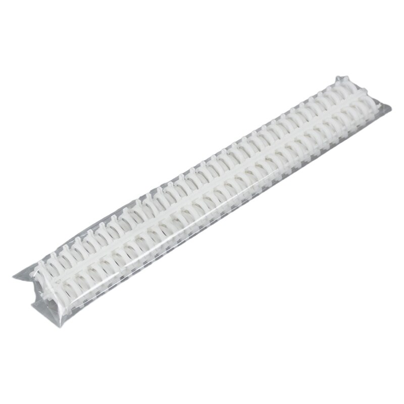 5Pcs 30 Gaten Boek Ring Loose Leaf Binder Spiral Ringen Binding Coil Stekels Plastic Notebook Binder Spiraal Coils Voor diy: W-12