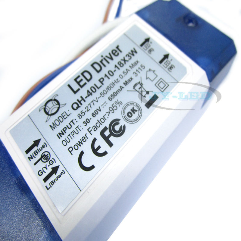1-2-5-10 Pieces 30W 40W LED Driver Power supply 10-18x3W 600mA DC30-60V Constant Current Lighting Transformers For Floodlight