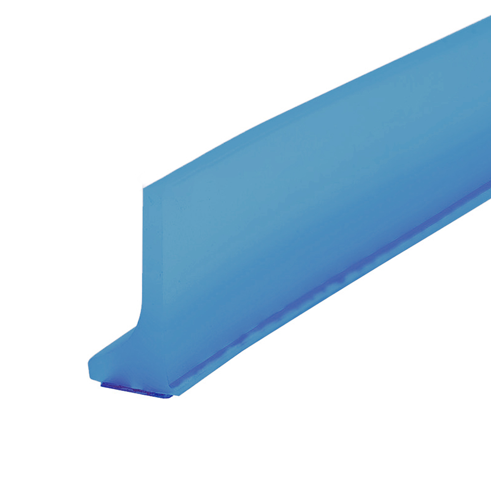 Badkamer Waterstopper Retentie Waterbarrière Strip Douche Dam Overstromingsbarrière Droge en natte scheiding Blocker Siliconen afdichtingsstrip: Bruin